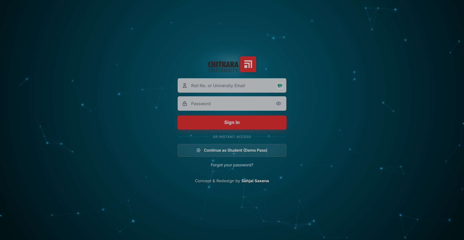 Chitkara Student Portal Redesign preview